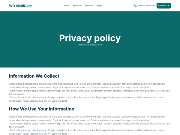 legal page